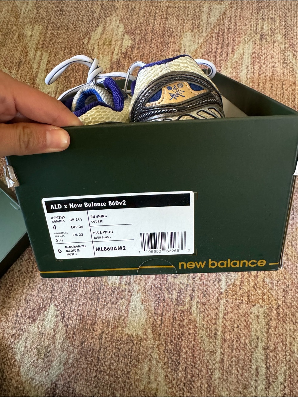 New Balance Ald aime Leon dore size 4 - Picture 3 of 3